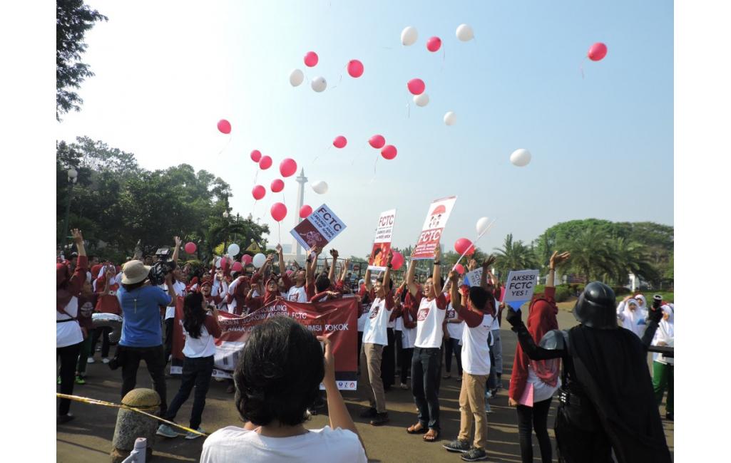 Aksi Simpatik Dukung Presiden Aksesi FCTC Lindungi Anak