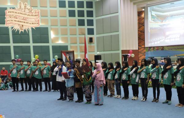 Estafet Pertama Wayang FCTC Tiba di Tangsel, Petualangan 365 Hari FCTC Warrior Dimulai